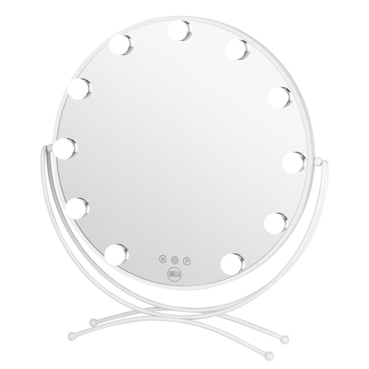 11 Bulb Round Vanity Mirror - Avalanche