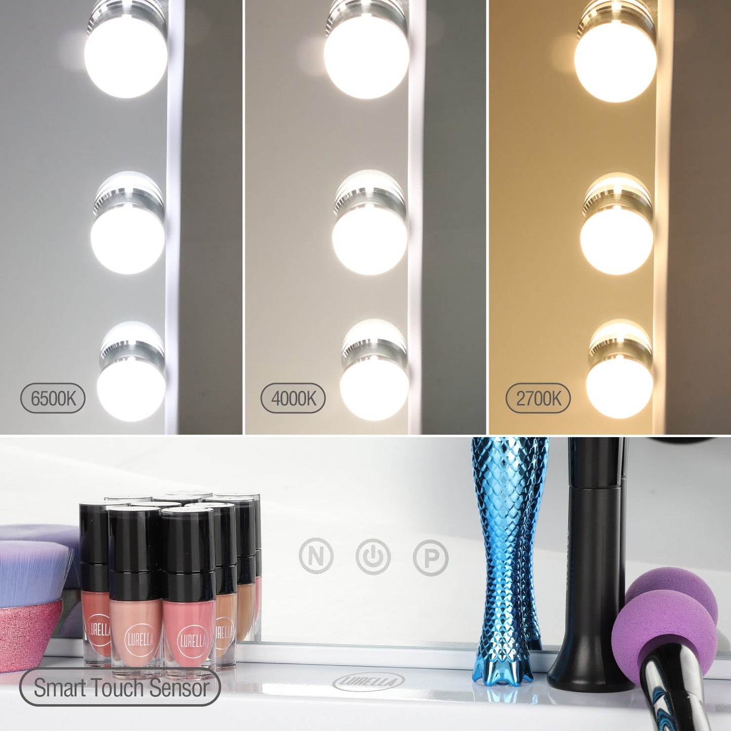 16 Bulb Vanity Mirror - Avalanche